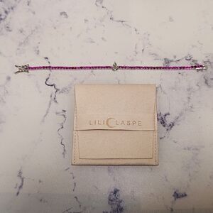 Lili Claspe Ruby Flame Tennis Bracelet New No Tag